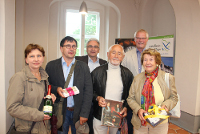 10 000. Besucher der Ersten Brandenburgischen Landesausstellung »Preußen und Sachsen. Szenen einer Nachbarschaft« im Schloss Doberlug begrüßt © HBPG / Foto: Kirsten Foemmel