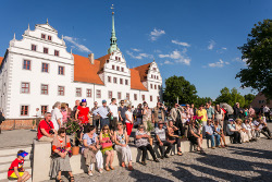 Eröffnung Erste Brandenburgische Landesausstellung »Preußen und Sachsen. Szenen einer Nachbarschaft« (Schloss Doberlug, 7. Juni bis 2. November 2014) am 6. Juni 2014 auf dem Schloss- und Klosterareal Doberlug, Doberlug-Kirchahin, Fotos: Thomas Rafalzyk, Berlin
