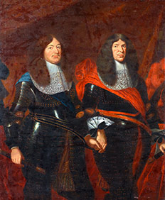  Johann Fink/Fincke: Johann Georg II. von Sachsen und Friedrich Wilhelm von Brandenburg, um 1665, Öl auf Leinwand, 163 × 133 cm, Rüstkammer, Staatliche Kunstsammlungen Dresden, Foto: Elke Estel / Hans-Peter Klut